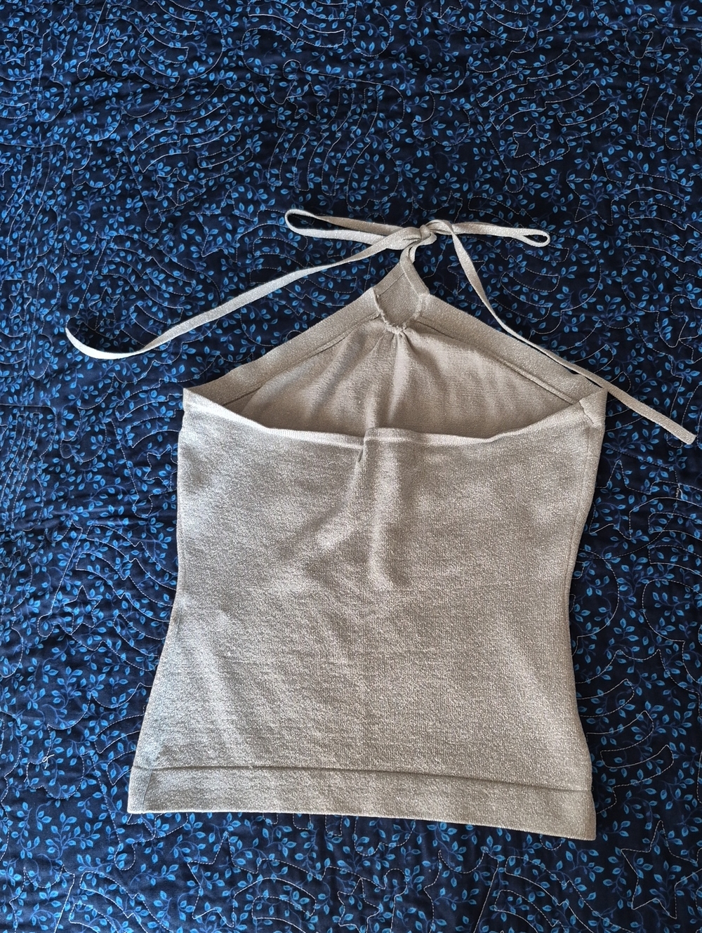 Express Silver Halter Top - Picture 5 of 5